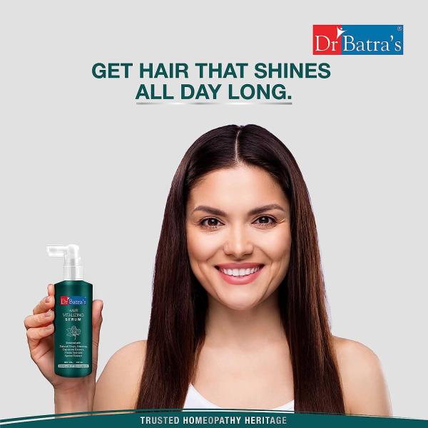 Dr Batra's Hair Vitalizing Serum 125 ml + Hair Fall Control Oil 200 ml + Hair Fall Control Shampoo 200 ml - Hair Treatment