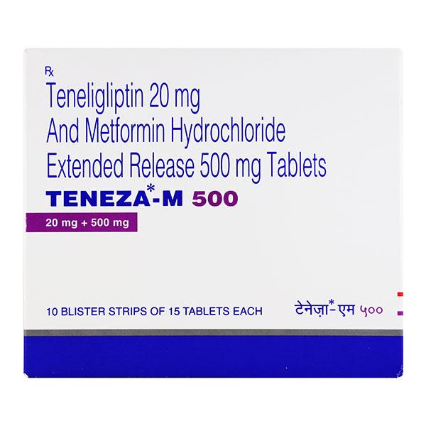 Teneza M 500mg Tablet 10'S - Diabetes-Ant