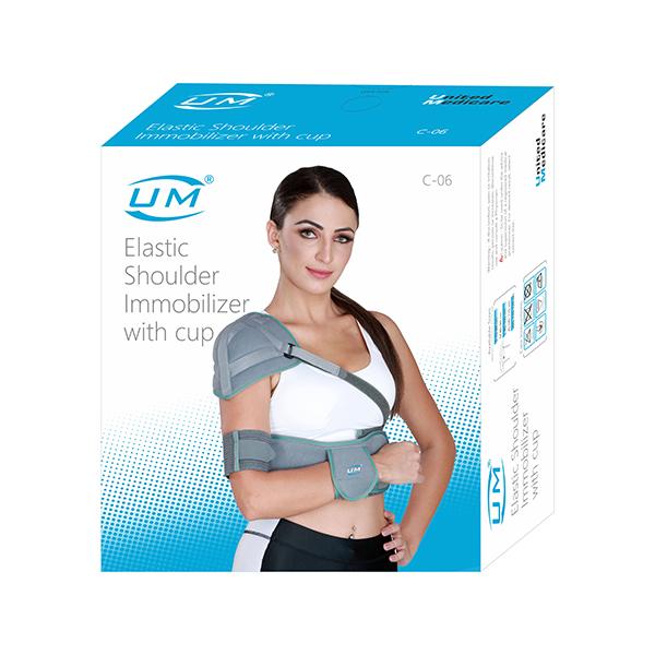 UM Elastic Shoulder Immobilizer with Cup (C06) (XL) - Neck/Shoulder Supports