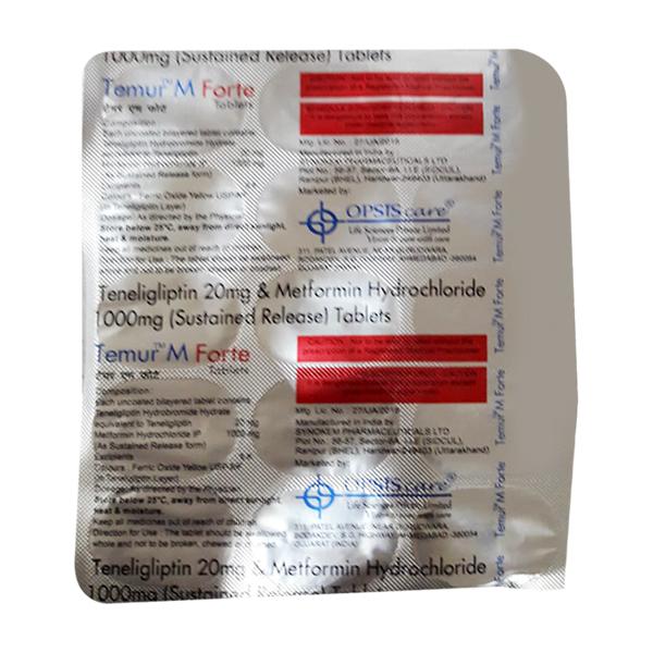 TEMUR M FORTE Tablet 15's - Diabetes-Ant