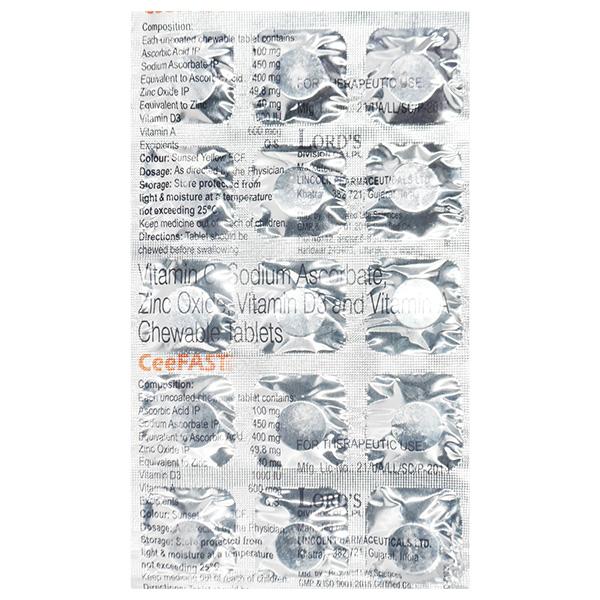 CEEFAST Chewable Tablet 15's - Supplements-Vam