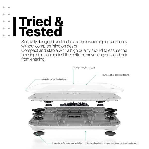 Vandelay Digital Body Scale - White - Weighing Scale