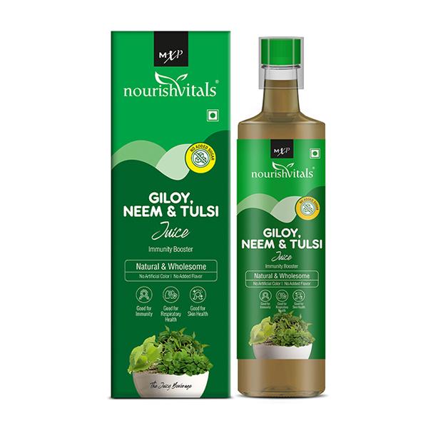 NourishVitals Giloy, Neem & Tulsi Juice 500 ml - Ayurvedic Juices