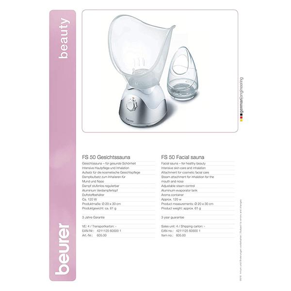 Beurer Facial Sauna (FS 50) - Skin-Treatment