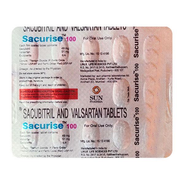 SACURISE 100 Tablet 14's - Heart Failure-Ant