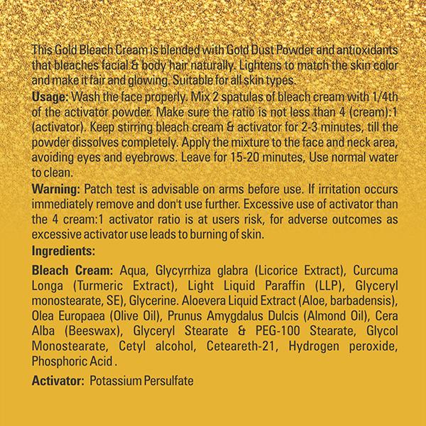 Plantscare Radiance Gold Fairness Bleach Cream 43 gm - Face Bleach