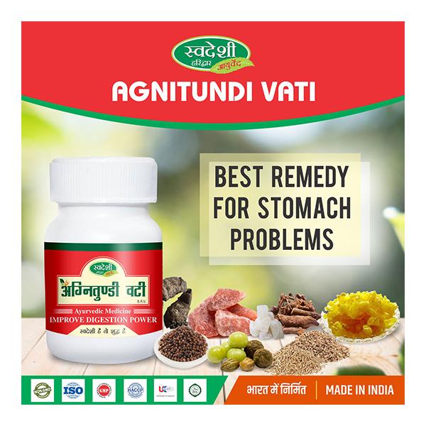 Swadeshi Ayurved Agnitundi Vati Tablet 40's - Digestive Care
