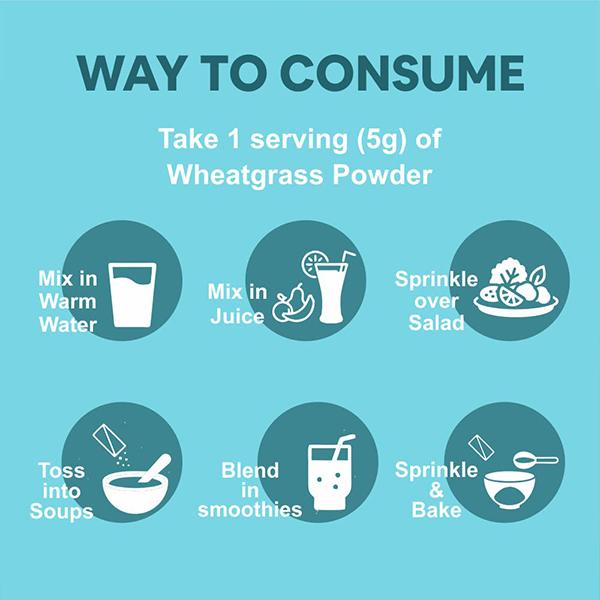 CF Wheatgrass Powder 100 gm - Herbal Dietary Supplement