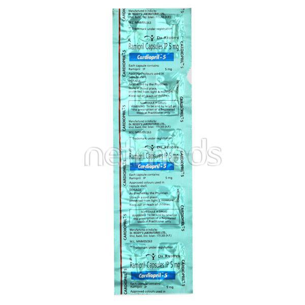 Cardiopril 5mg Capsule 10'S - Hypertension-ACE