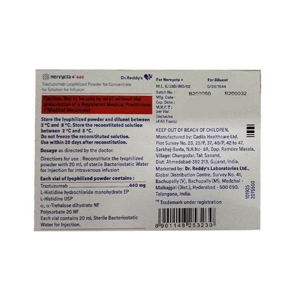 HERVYCTA + 440 Infusion 1's - Cancer Oncology-Tar