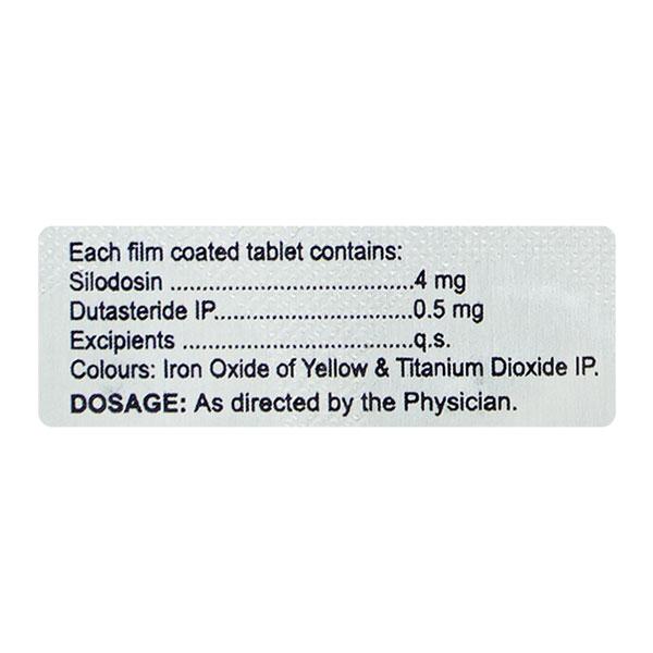 Silotrif D 4/0.5mg Tablet 10'S - Bladder And Prostate Disorders-Dru