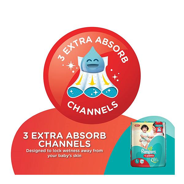 Pampers Baby Dry Diaper Pants (XXL) 8's - Diapers & Wipes