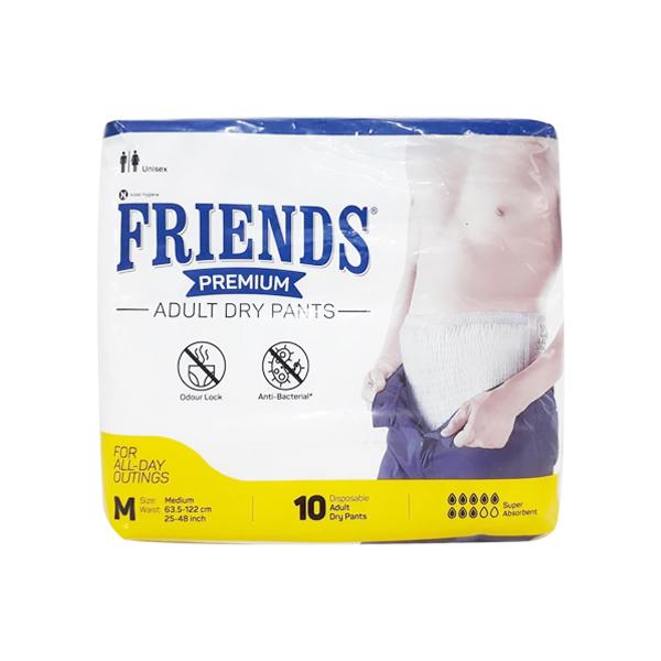 Netmeds | Friends Adult Dry Pants - Premium (M) 10's