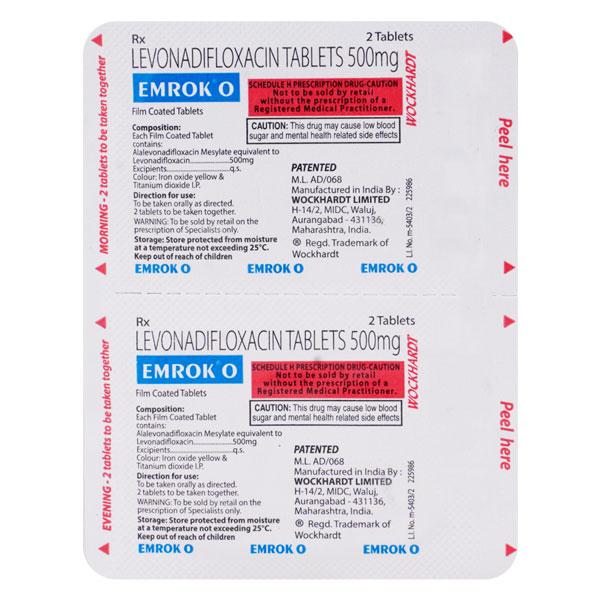 EMROK O Tablet 4's - Bacterial Infections-Qui