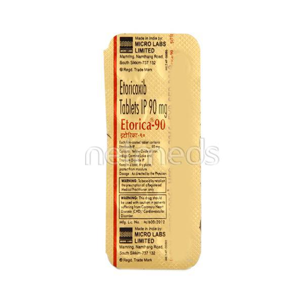 Etorica 90mg Tablet 10'S - Pain relief-Nsa