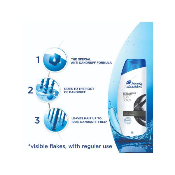 Head & Shoulders Anti-Dandruff Shampoo - Silky Black 360 ml - Shampoos