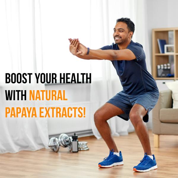 Pure Nutrition Papaya Fruit & Leaf Extract with Vitamin & Iron 600 mg Veg Tablet 60's - Calcium And Minerals