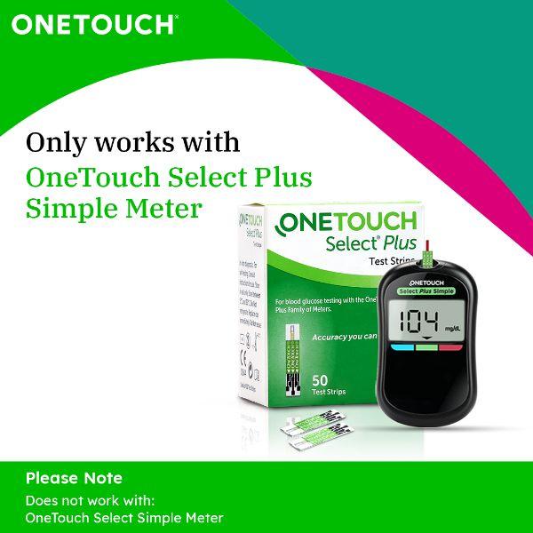 Onetouch Select Plus Test Strips 50's - Blood Glucose Monitors/Strips