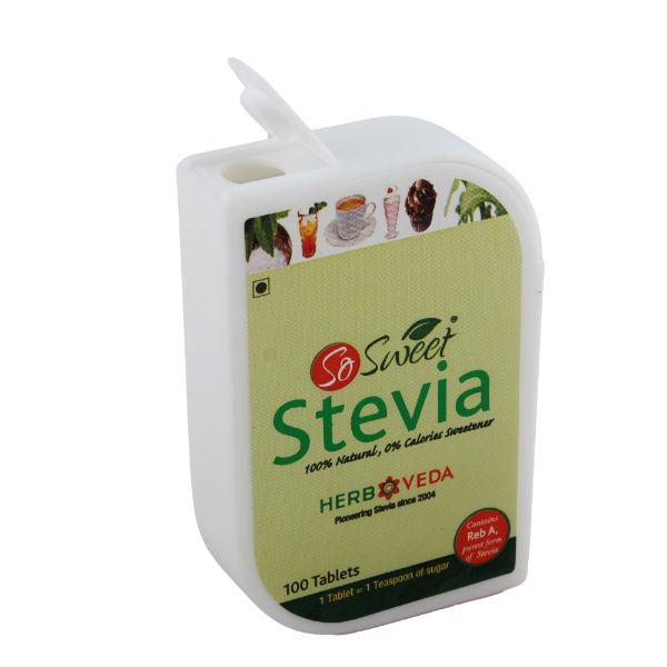 So Sweet 100% Natural 0% Calories Sweetener Stevia Tablets 600's - Sugar Substitute
