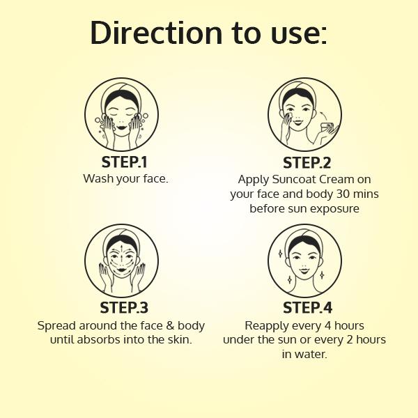 Gemblue Biocare Suncoat SPF45 Sunscreen Cream 200 ml - Body Sunscreen