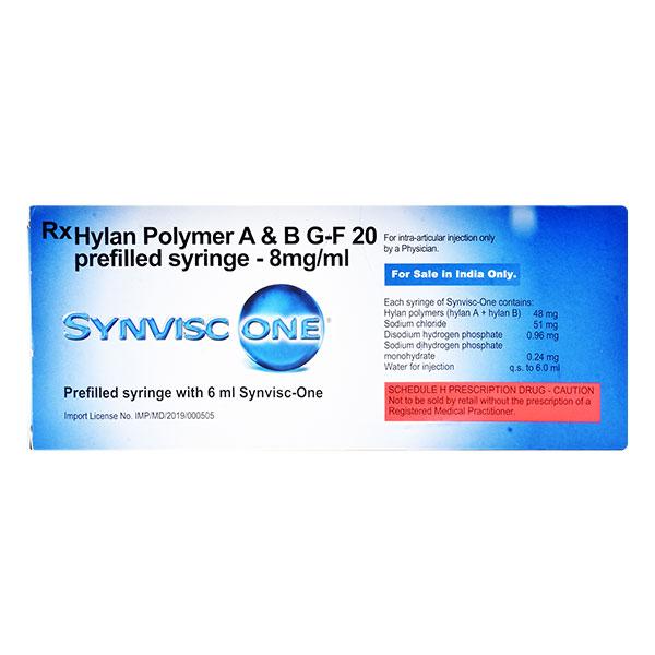 SYNVISC ONE (HYLAN GF 20) Injection(Pfs) 6ml - Arthritis-Oth