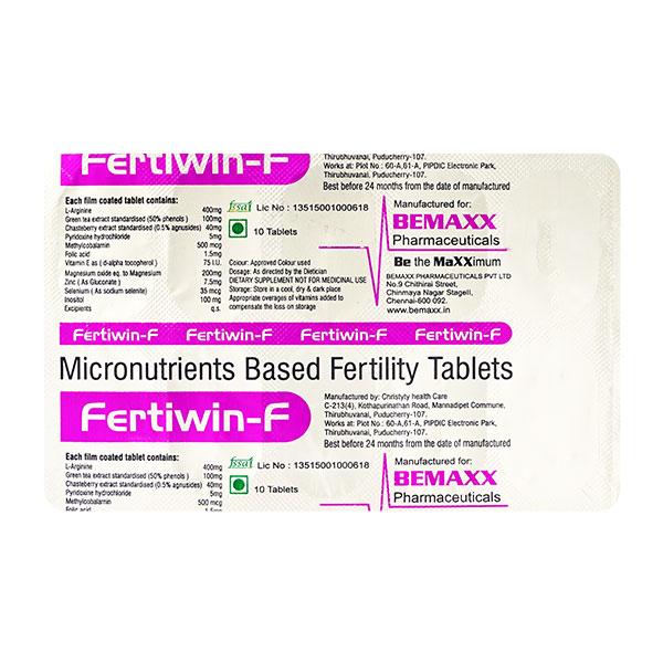 FERTIWIN F Tablet 10's - Supplements-Vam