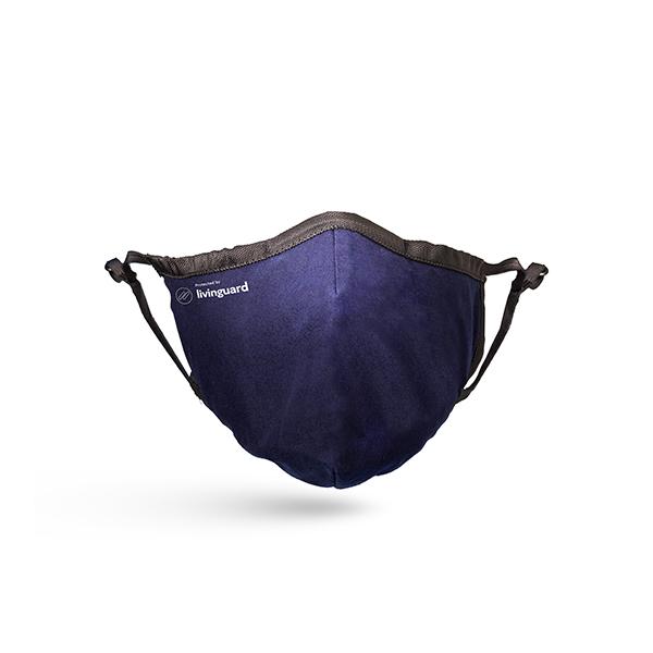 Livinguard Face Mask Street Without Valve (M) - Blue (Pack of 1) - Face Mask