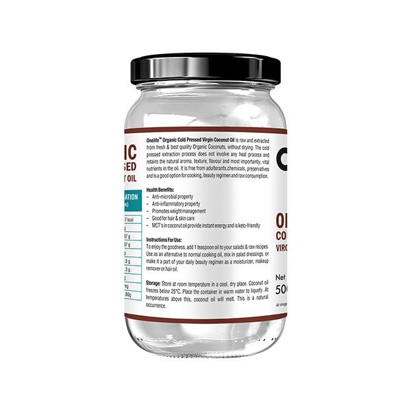 Onelife Virgin Coconut Oil 500 ml - Hair & Skin