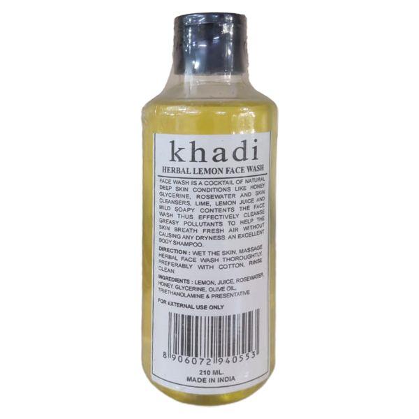 Khadi Herbal Face Wash - Lemon 210 ml