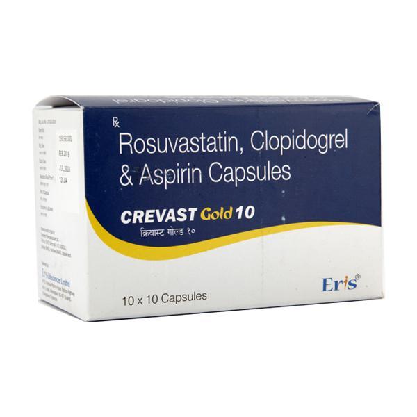 Crevast Gold 10mg Capsule 10'S - Blood Clot-Ant