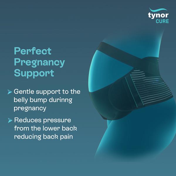 Tynor Pregnancy support - Black (XXL) 1's - Back/Abdomen Supports
