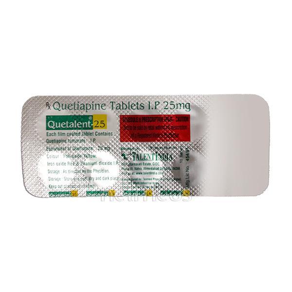 Quetalent 25mg Tablet 10'S - Schizophrenia-Aps