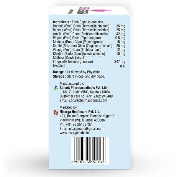 NisargaHerbs Redusone Veggie cap 60's - Speciality Medicines