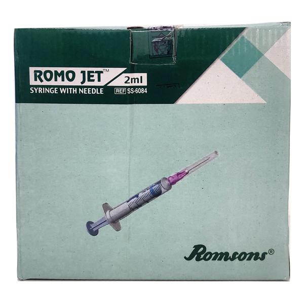 Netmeds | Romsons Romo Jet Syringe with Needle 2 ml (24G) (SS-6084)