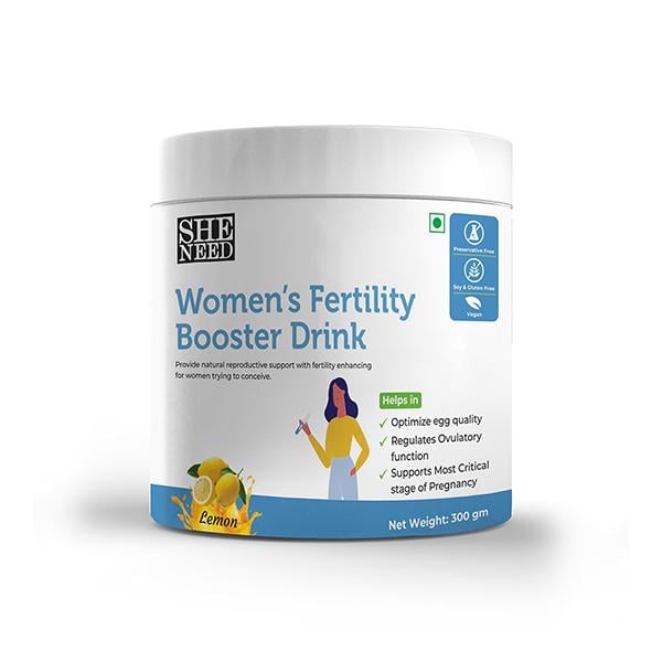 Netmeds | She Need Women's Fertility Booster Drink - Lemon Flavour 300 gm
