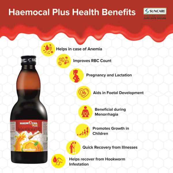 Suncare Haemocal Plus Iron Tonic - Minty Orange 450 ml - Calcium And Minerals