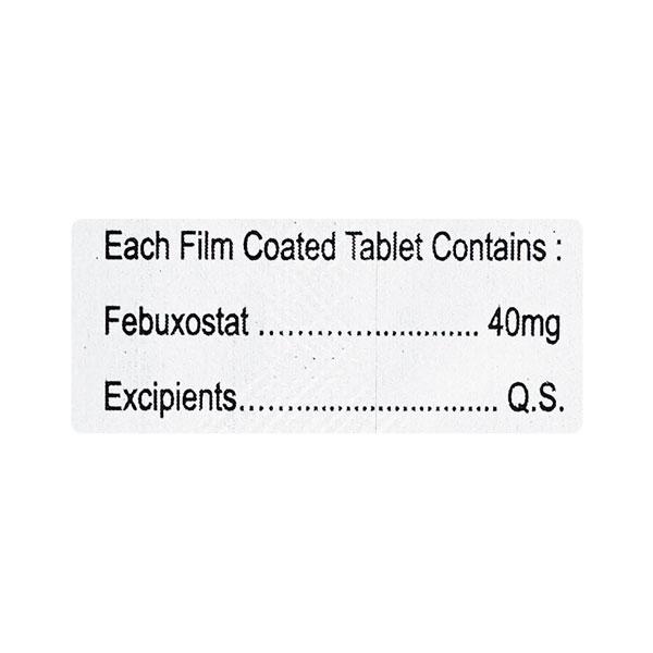 FEBUCARE 40mg Tablet 10's - Gout