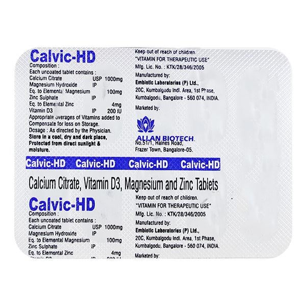 CALVIC HD Tablet 10's - Supplements-Vam