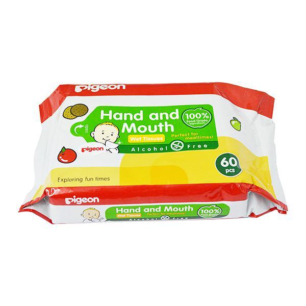 Pigeon Hand and Mouth Wipes 2-in-1 60's - Diapers & Wipes