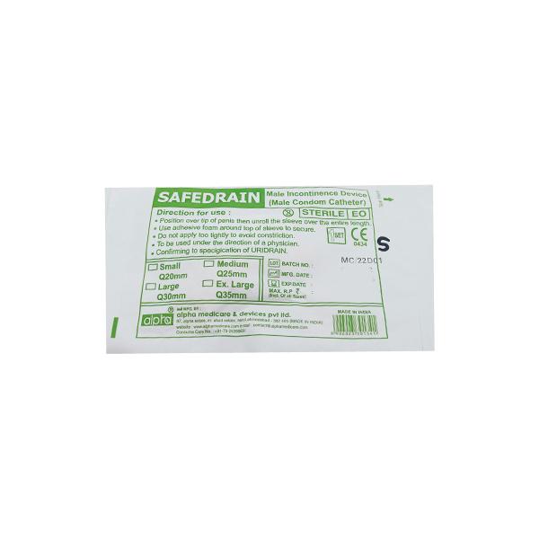 Alpha Safedrain Male Condom Catheter (S) - Catheters & Tubes - Uc