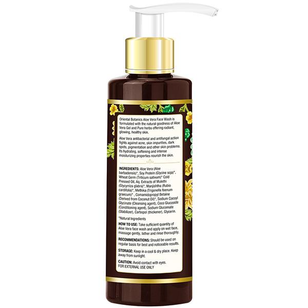 Oriental Botanics Face Wash - Aloe Vera 200 ml - Face Wash & Cleansers