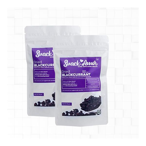 Snack Amor Dried Greek Blackcurrants 100 gm - Herbal Dietary Supplement