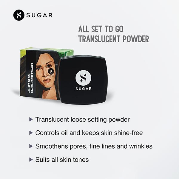 SUGAR Cosmetics All Set To Go Translucent Powder 7 gm - Loose Powder