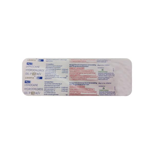 LIDOFIX Gel 30gm - Anaesthesia - Local-Ana