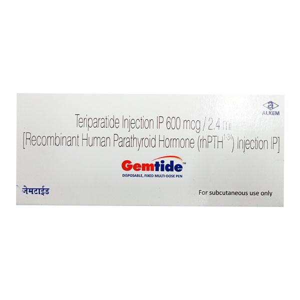 GEMTIDE PREFILLED 600/2.4ml Pen 1's - Bone Metabolism-Age