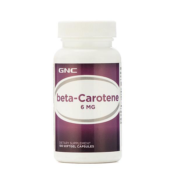 GNC Beta-Carotene 6 mg Softgel Capsule 100's - Workout Essentials