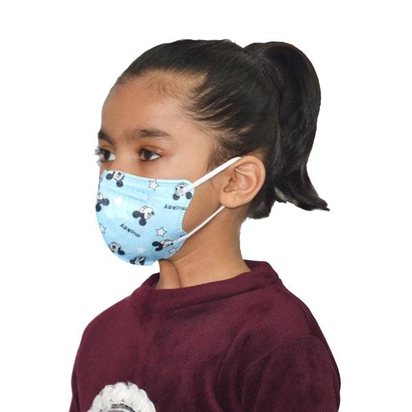 Advind Smog Guard N95 For 4-12 Years Kids Face Mask - Blue Printed Design 1's - Face Mask