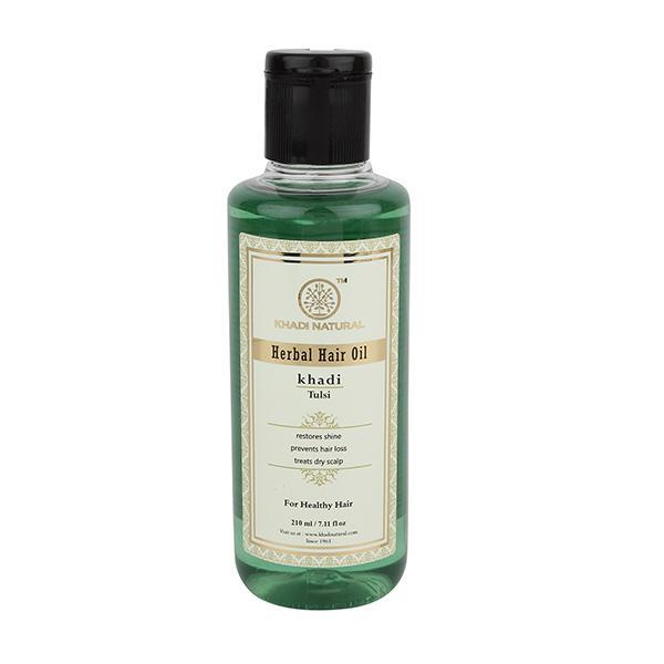 Khadi Natural Herbal Hair Oil - Tulsi 210 ml - Hair Oils