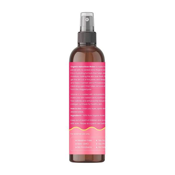 Organic Netra Rose Water Mist Toner 200 ml - Toners