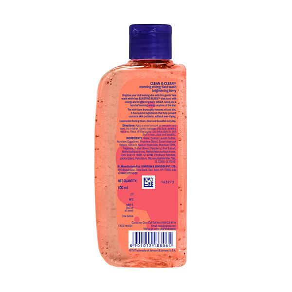 Clean & Clear Morning Energy Face Wash - Brightening Berry 100 ml - Face Washes